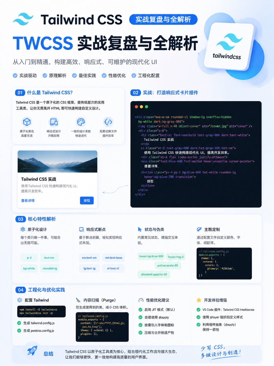 Tailwind CSS（TWCSS）实战复盘与全解析